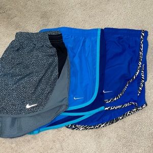 3 Nike DriFit shorts